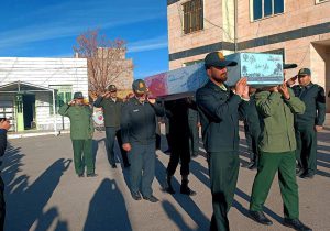 استقبال باشکوه نیرو انتظامی از پیکر مطهر شهید گمنام