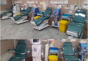 اهدای چهار تخت دیالیز به بیمارستان کمیجان