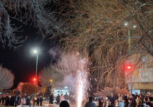 نورباران شب پیروزی در شهر کمیجان